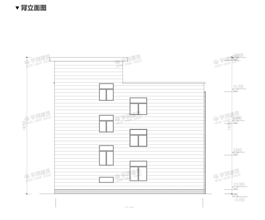 110平三層現(xiàn)代風(fēng)農(nóng)村房屋設(shè)計(jì)全套圖紙