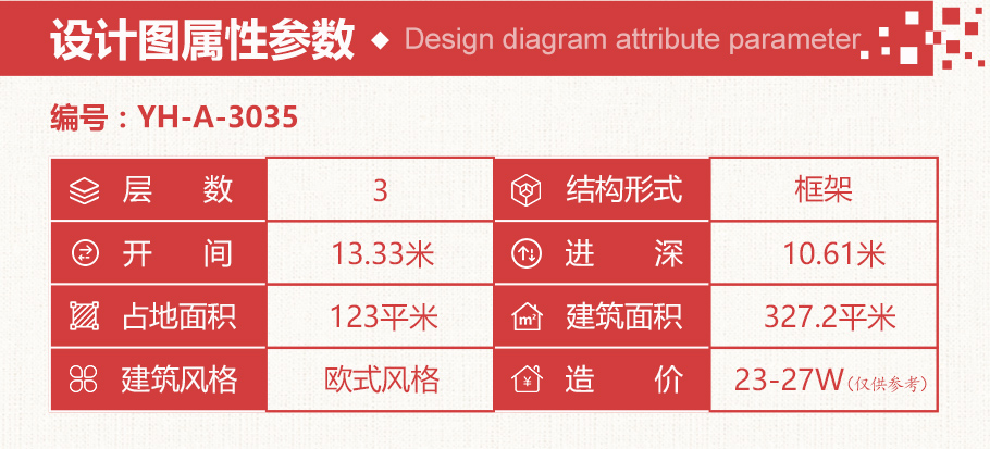 三層歐式帶露臺農(nóng)村自建房設計圖紙