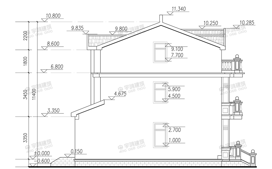 12x12米26萬新農(nóng)村自建房設(shè)計(jì)圖紙