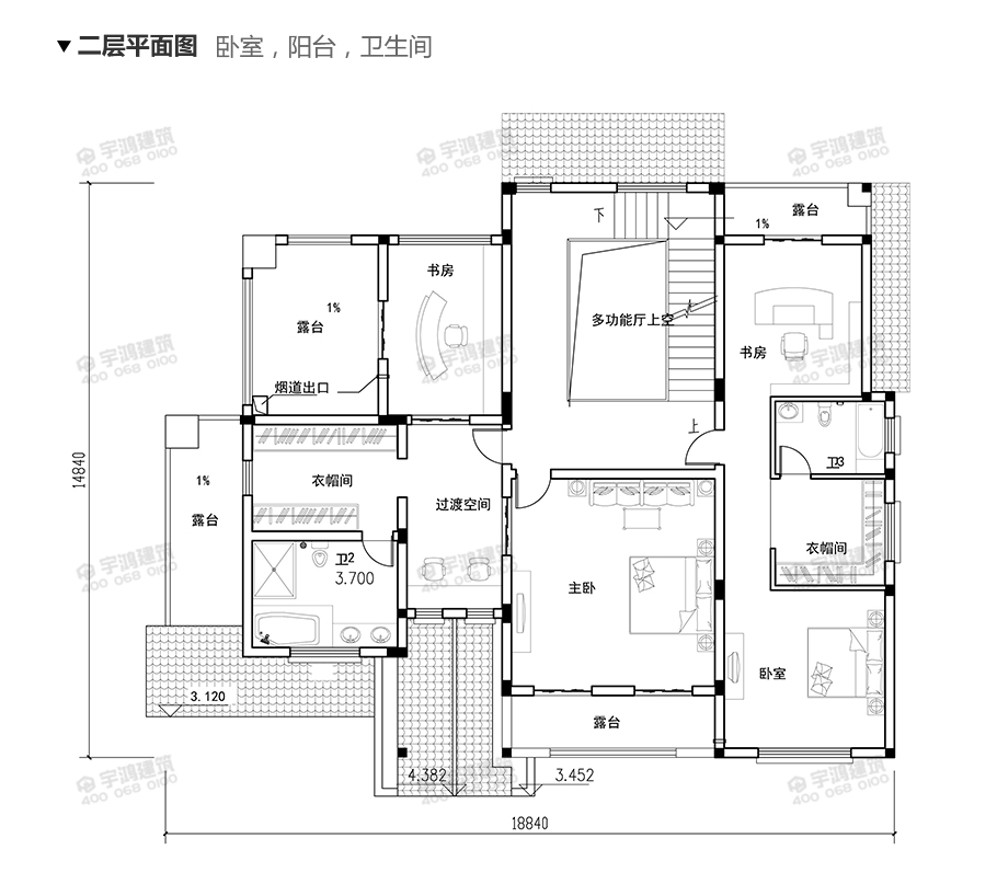 240平西班牙風(fēng)復(fù)式農(nóng)村別墅設(shè)計(jì)圖紙