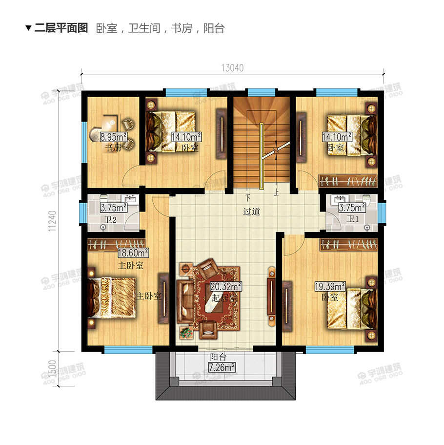 30萬樸素農(nóng)村別墅設(shè)計圖紙及效果圖