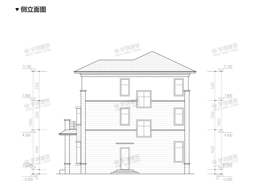 110平新中式農(nóng)村別墅設計圖，三層造價才20萬，心動不如行動