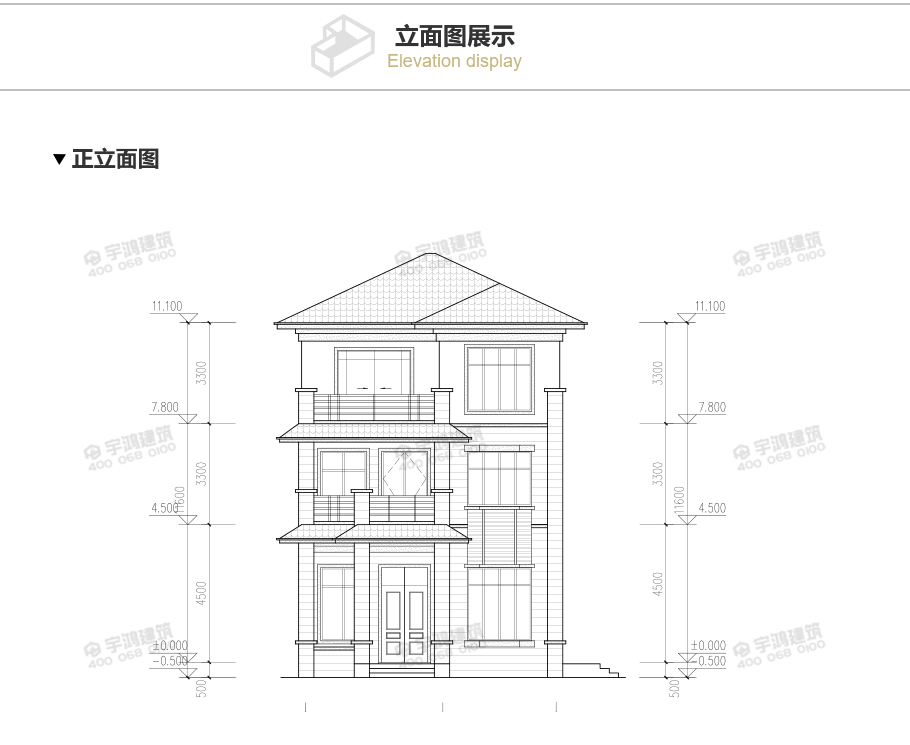 110平新中式農(nóng)村別墅設計圖，三層造價才20萬，心動不如行動