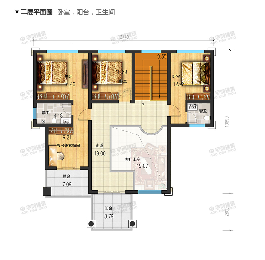 140平新中式20萬元二層小樓設(shè)計(jì)圖，耐看實(shí)用