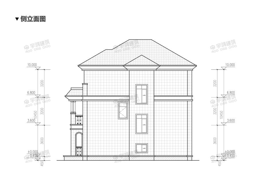 170平帶地下室新農(nóng)村三層自建房設(shè)計圖紙