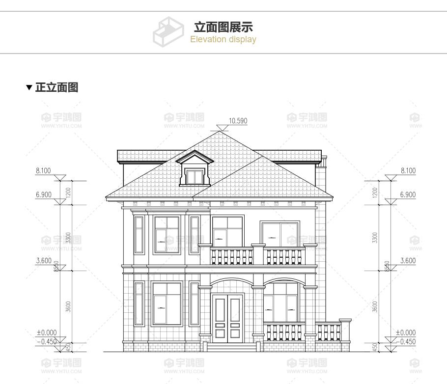 90平帶地下室歐式農(nóng)村別墅設(shè)計圖，造價20萬還帶閣樓