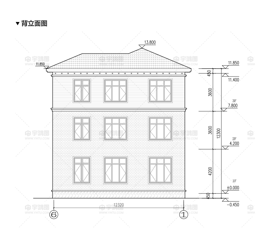 112平漂亮實(shí)用鄉(xiāng)村別墅設(shè)計(jì)圖紙及效果圖，框架結(jié)構(gòu)